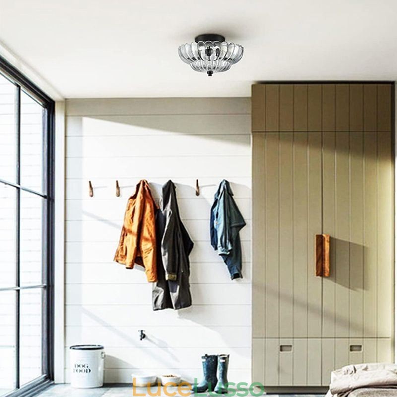 Lampada da soffitto moderna e semplice con base a filo in loto