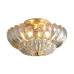 Moderna plafoniera a filo con base Lotus