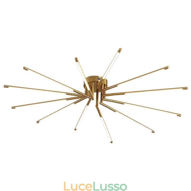 Semplice plafoniera a soffitto con fuochi d'artificio a filo