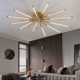 Semplice plafoniera a soffitto con fuochi d'artificio a filo