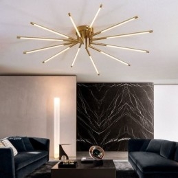 Semplice plafoniera a soffitto con fuochi d'artificio a filo
