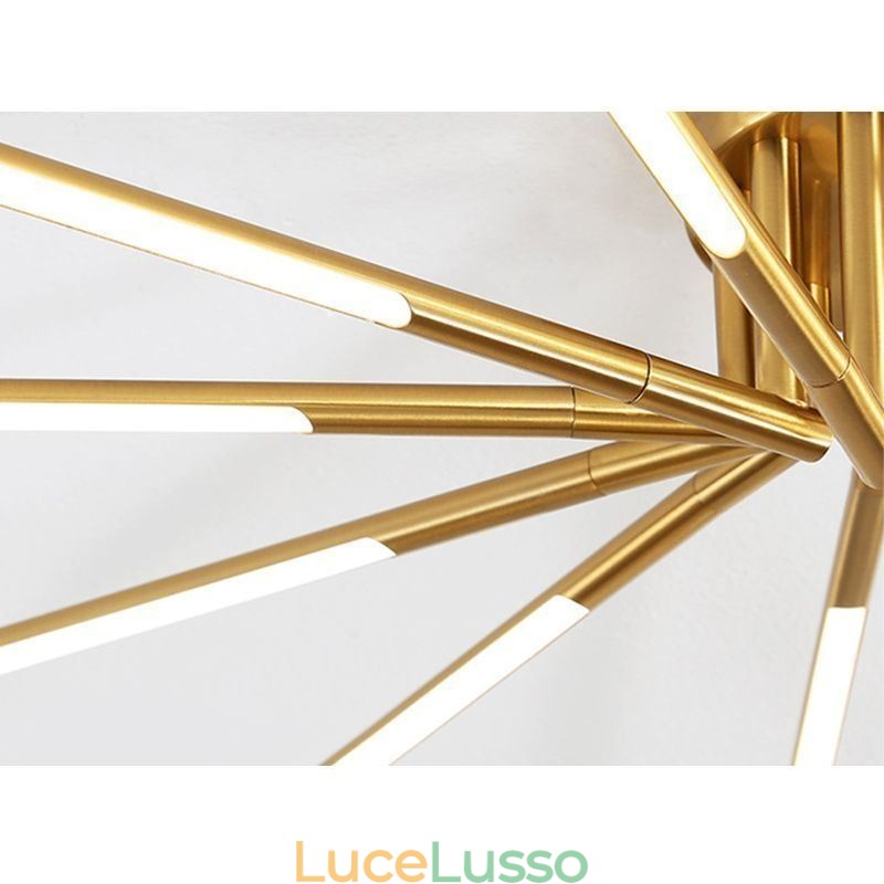 Semplice plafoniera a soffitto con fuochi d'artificio a filo