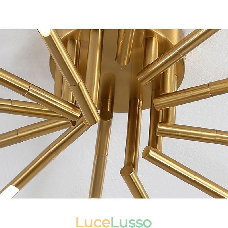 Semplice plafoniera a soffitto con fuochi d'artificio a filo