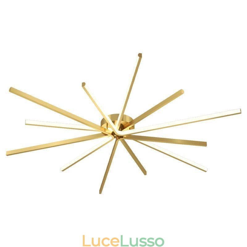 Plafoniera moderna minimalista a forma di fuochi d'artificio da montare a filo