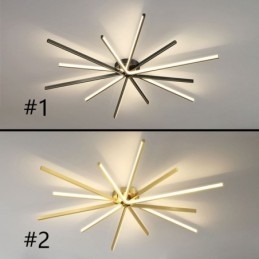Plafoniera moderna minimalista a forma di fuochi d'artificio da montare a filo