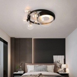 Plafoniera decorativa in vetro minimalista moderna da montare a filo