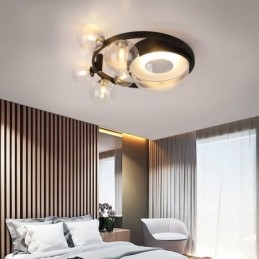 Plafoniera decorativa in vetro minimalista moderna da montare a filo
