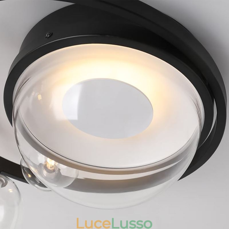 Plafoniera decorativa in vetro minimalista moderna da montare a filo