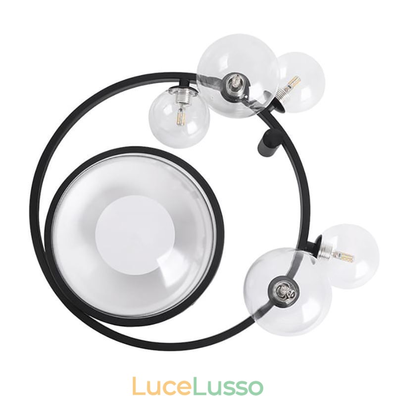 Plafoniera decorativa in vetro minimalista moderna da montare a filo