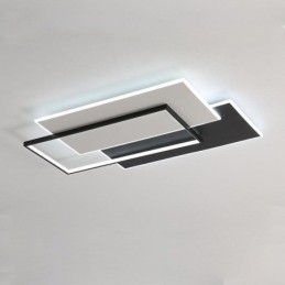Plafoniera quadrata minimalista in acrilico da montare a filo