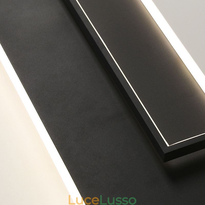 Plafoniera quadrata minimalista in acrilico da montare a filo
