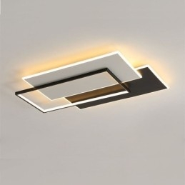 Plafoniera quadrata minimalista in acrilico da montare a filo