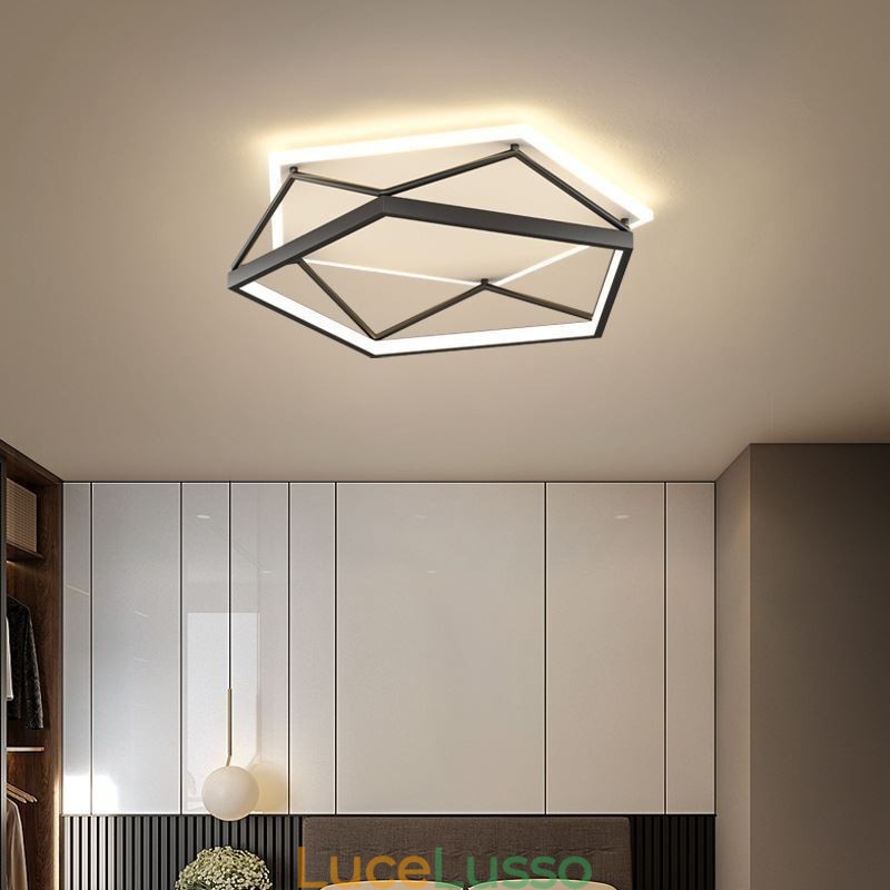 Plafoniera tridimensionale a filo 55 cm