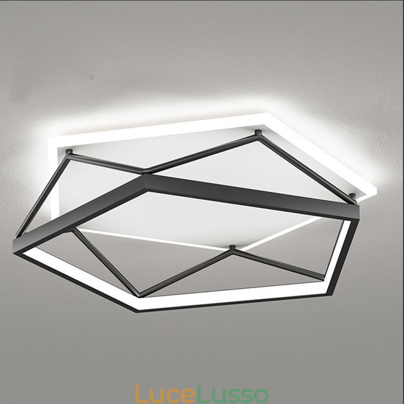 Plafoniera tridimensionale a filo 55 cm