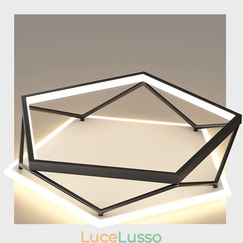 Plafoniera tridimensionale a filo 55 cm