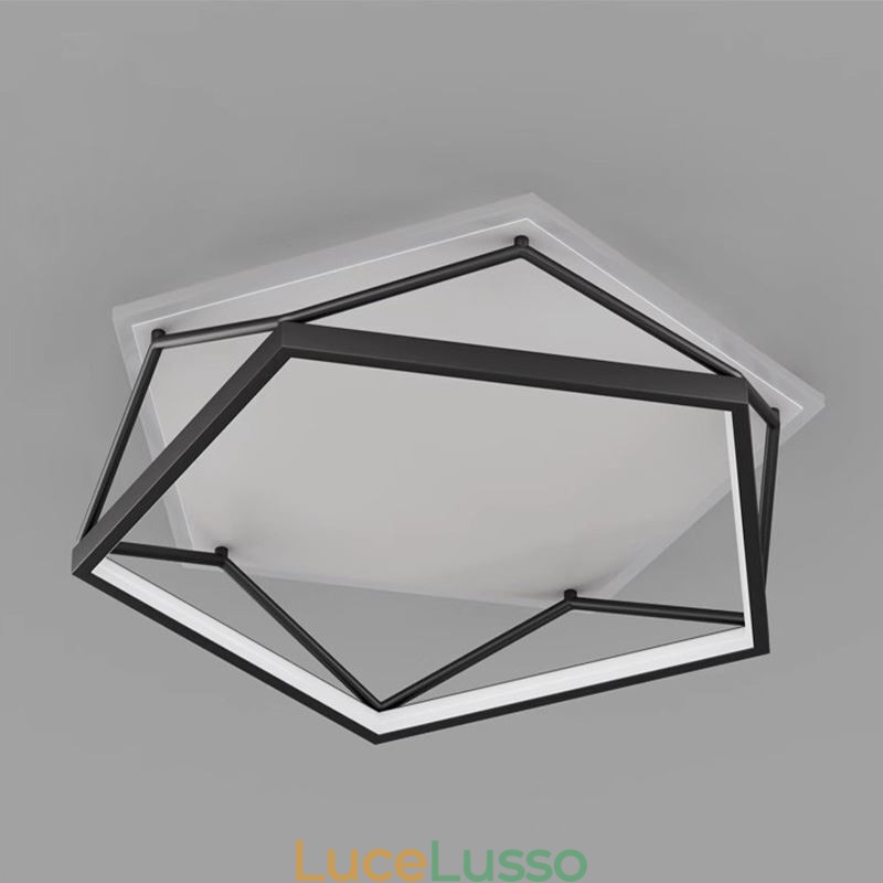 Plafoniera tridimensionale a filo 55 cm