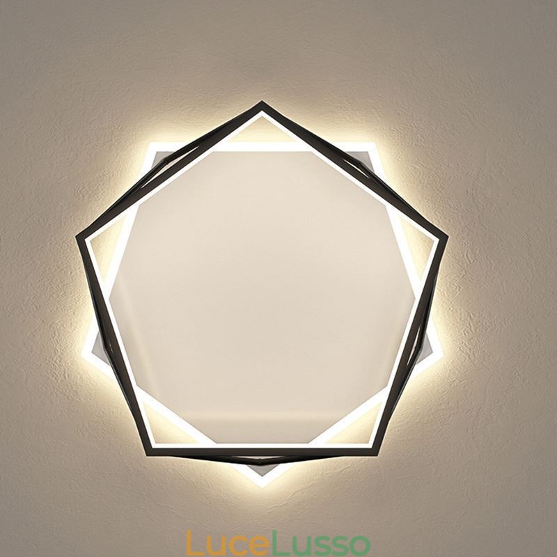 Plafoniera tridimensionale a filo 55 cm