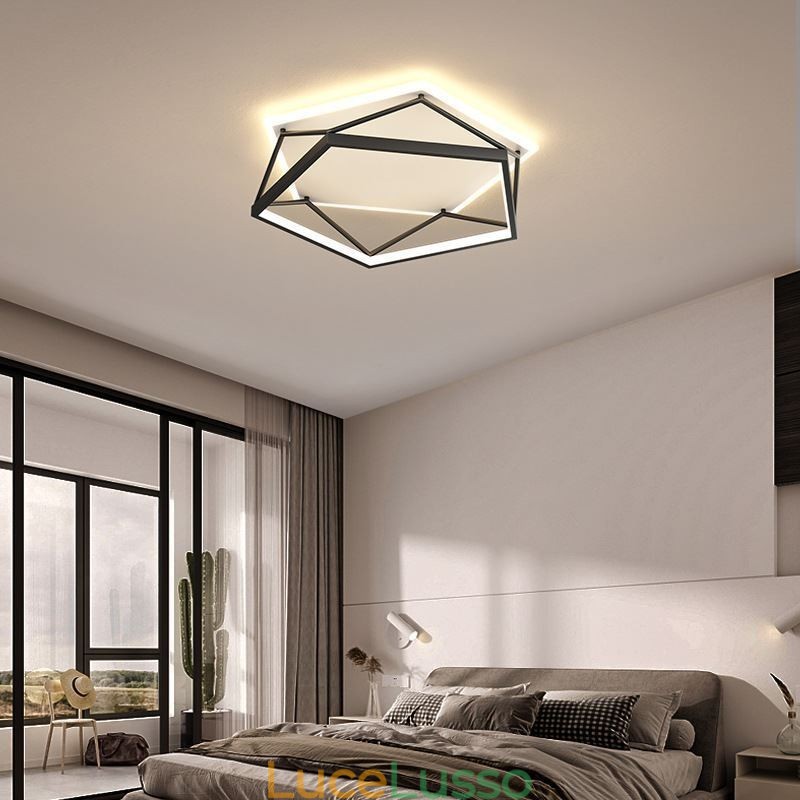 Plafoniera tridimensionale a filo 55 cm