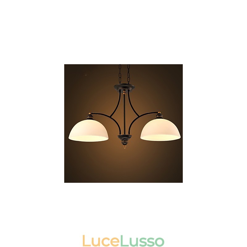 Lampade da soffitto minimaliste retrò Lampade da soffitto in vetro in stile europeo Lampada