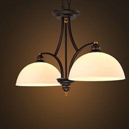 Lampade da soffitto minimaliste retrò Lampade da soffitto in vetro in stile europeo Lampada