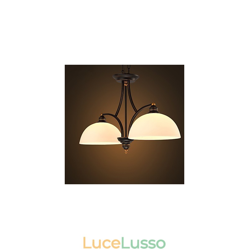 Lampade da soffitto minimaliste retrò Lampade da soffitto in vetro in stile europeo Lampada
