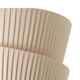 Lampada da soffitto con paralume in tessuto a doppio strato in stile crema francese Wabi Sabi, montaggio a filo