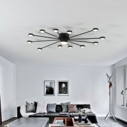 Lampada da soffitto moderna minimalista a filo con paralume in acrilico