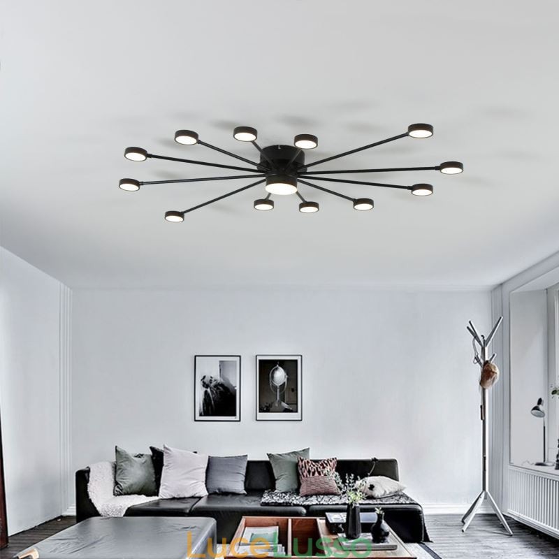 Lampada da soffitto moderna minimalista a filo con paralume in acrilico