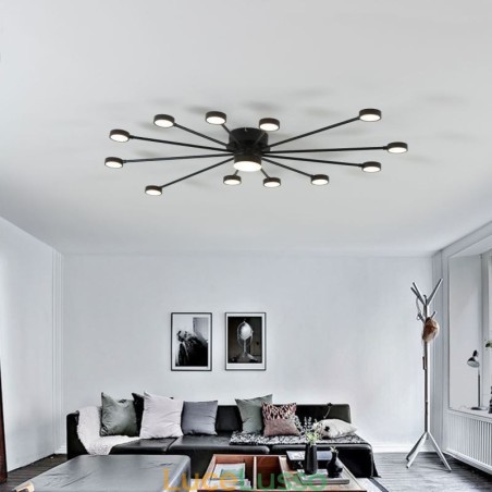 Lampada da soffitto moderna minimalista a filo con paralume in acrilico Lampada da soffitto moderna minimalista a filo con paralume in acrilico