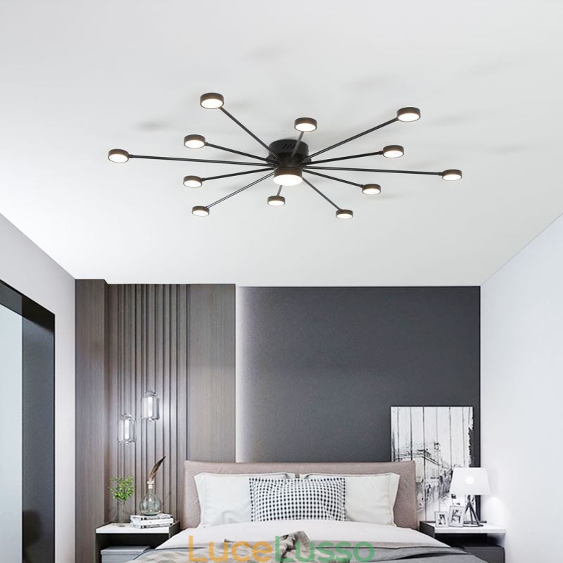 Lampada da soffitto moderna minimalista a filo con paralume in acrilico