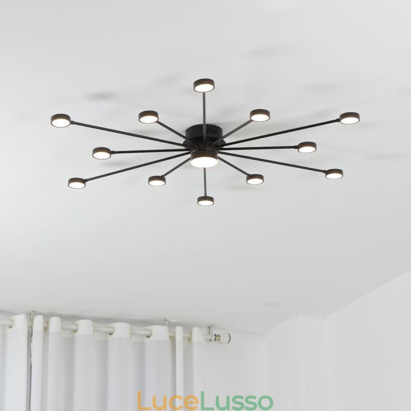 Lampada da soffitto moderna minimalista a filo con paralume in acrilico