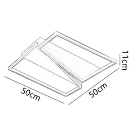 Plafoniera trapezoidale a mosaico minimalista da montare a filo