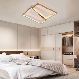Plafoniera trapezoidale a mosaico minimalista da montare a filo