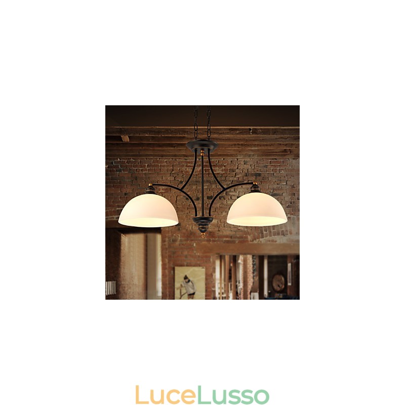 Lampade da soffitto minimaliste retrò Lampade da soffitto in vetro in stile europeo Lampada