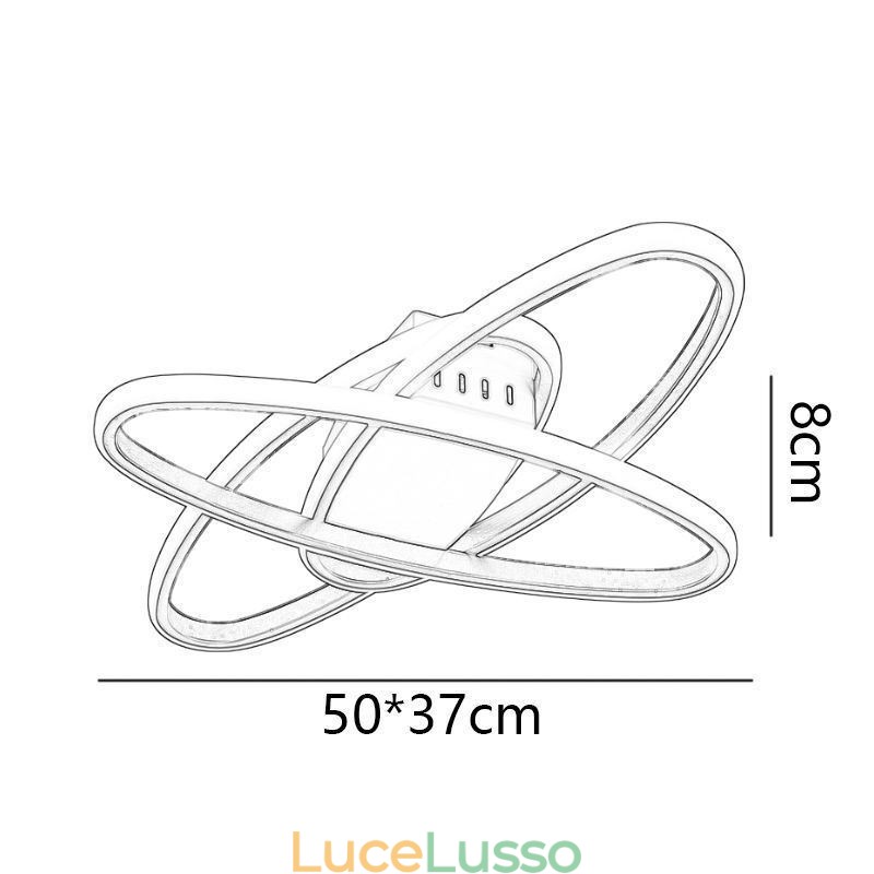 Plafoniera minimalista Surround Planet da montare a filo