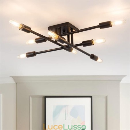 Lampada da soffitto decorativa in stile industriale americano a filo retrò country Lampada da soffitto decorativa in stile industriale americano a filo retrò country
