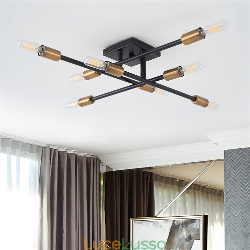 Lampada da soffitto decorativa in stile industriale americano a filo retrò country
