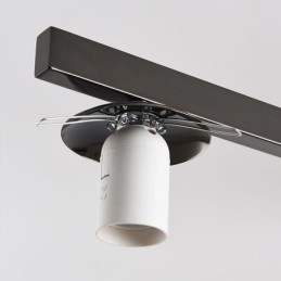 Lampada da soffitto in ferro battuto creativo con montaggio a filo in vetro nordico