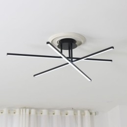 Moderna semplice plafoniera in alluminio con montaggio a filo