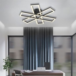 Lampada da soffitto minimalista a forma di mulino a vento in alluminio con montaggio a filo