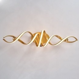 Lampada da soffitto moderna a spirale in alluminio con montaggio a filo