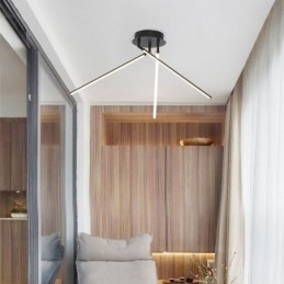 Lampada da soffitto a forma di mulino a vento in alluminio con montaggio a filo creativo