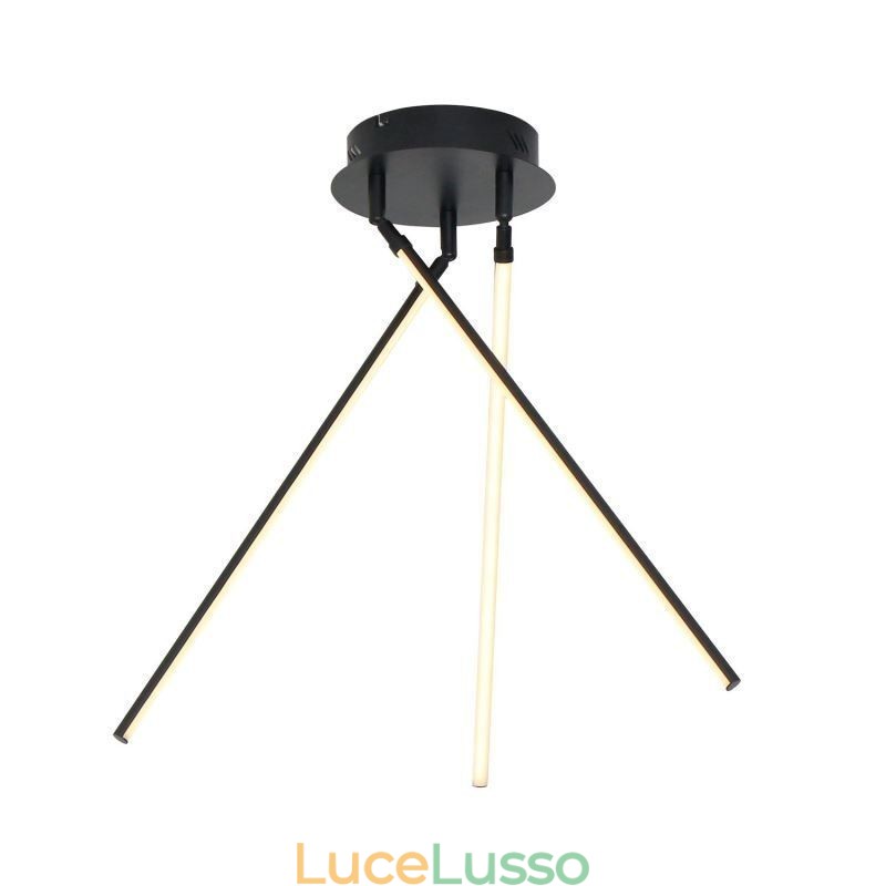 Lampada da soffitto a forma di mulino a vento in alluminio con montaggio a filo creativo