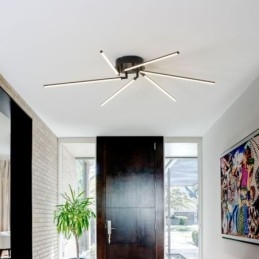 Lampada da soffitto a forma di mulino a vento in alluminio con montaggio a filo creativo