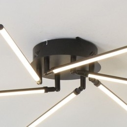 Lampada da soffitto a forma di mulino a vento in alluminio con montaggio a filo creativo