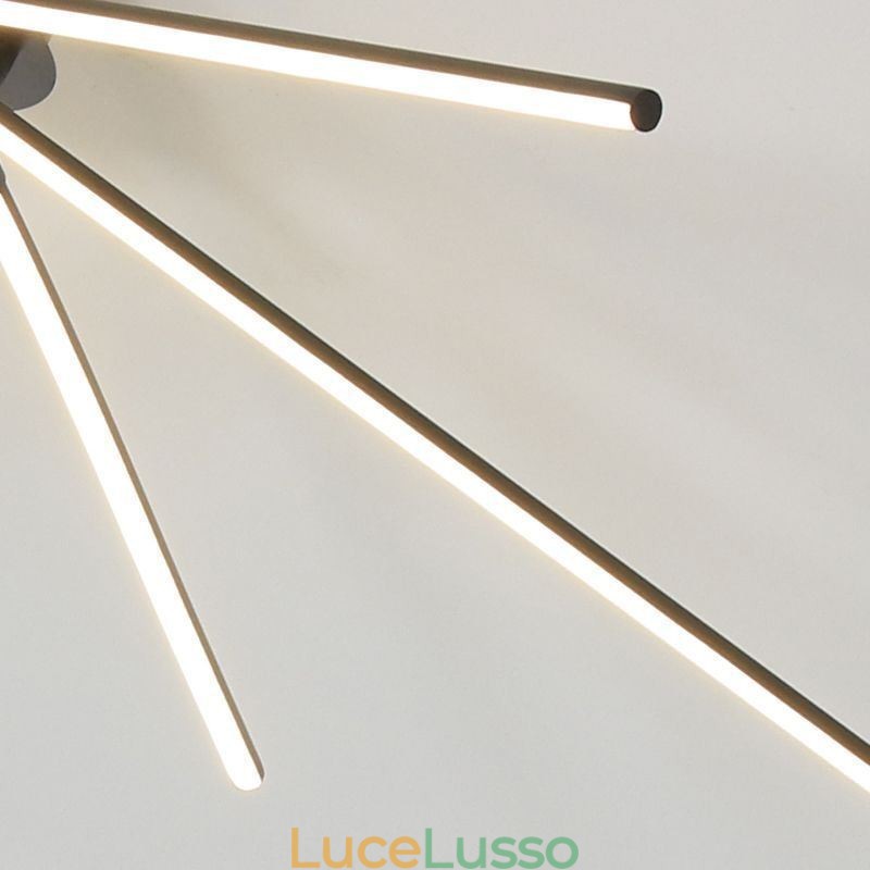 Lampada da soffitto a forma di mulino a vento in alluminio con montaggio a filo creativo