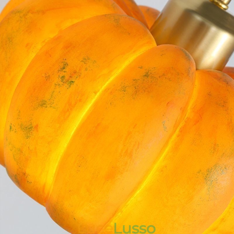 Lampada da soffitto retrò giapponese a doppia zucca piccola da montare a filo