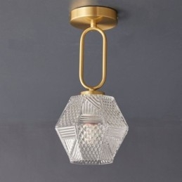 Moderna plafoniera in vetro a filo per l'illuminazione della casa, luce creativa per il soffitto