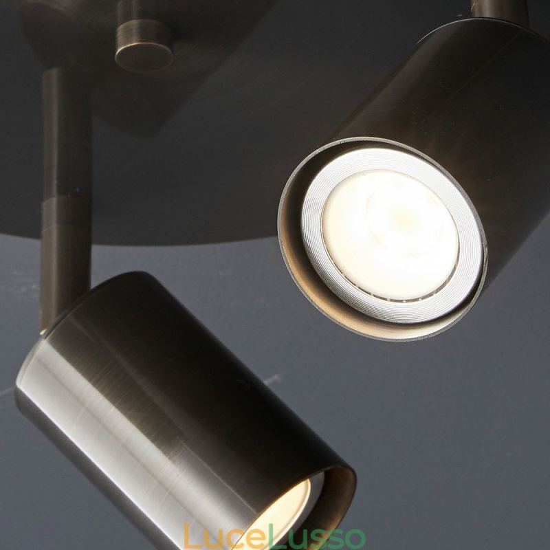 Lampada da soffitto moderna con montaggio a filo, lampada da soffitto nera dorata con 3 luci, illuminazione artistica in rame per la casa