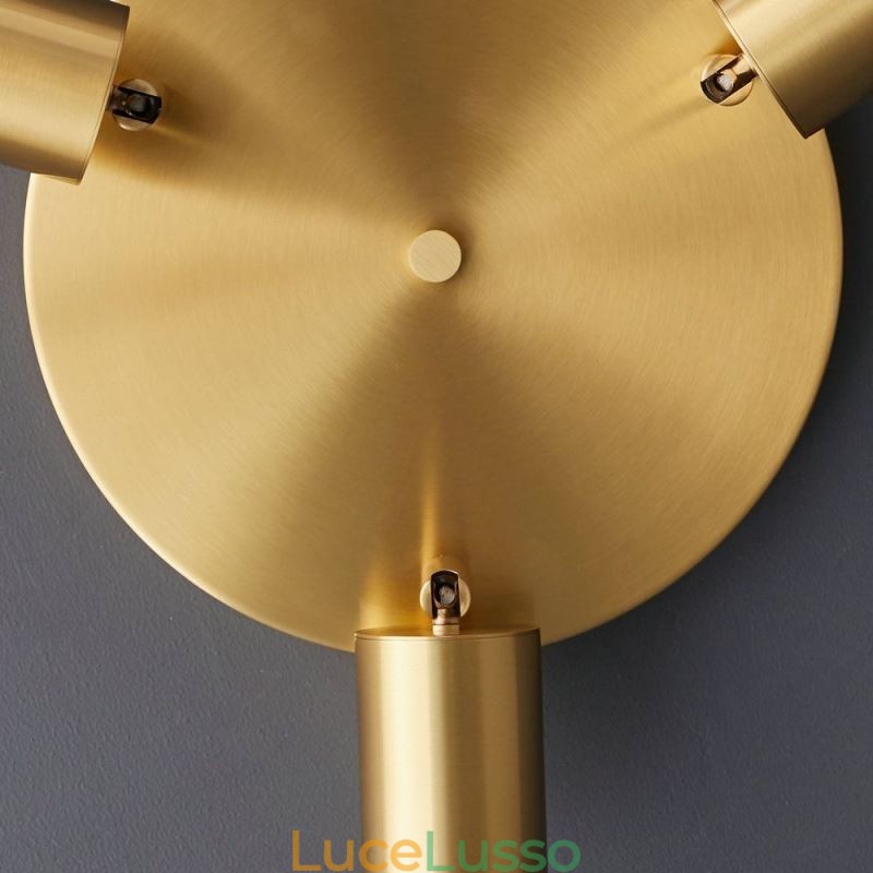 Lampada da soffitto moderna con montaggio a filo, lampada da soffitto nera dorata con 3 luci, illuminazione artistica in rame per la casa